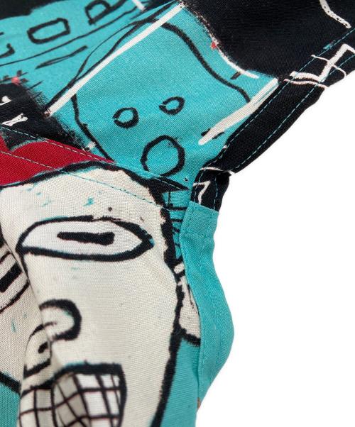 WACKO MARIA（ワコマリア）WACKO MARIA (ワコマリア) Jean-Michel Basquiat (ジャン ミシェル バスキア) HAWAIIAN SHIRT ブルー サイズ:Lの古着・服飾アイテム