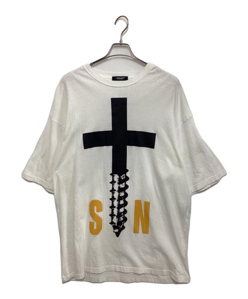 UNDERCOVER（アンダーカバー）UNDERCOVER (アンダーカバー) BIG TEE CROSS SCREW ホワイト サイズ:2の古着・服飾アイテム