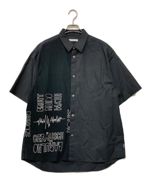 UNDERCOVER（アンダーカバー）UNDERCOVER (アンダーカバー) カットソーmix半袖シャツ ブラック サイズ:3の古着・服飾アイテム