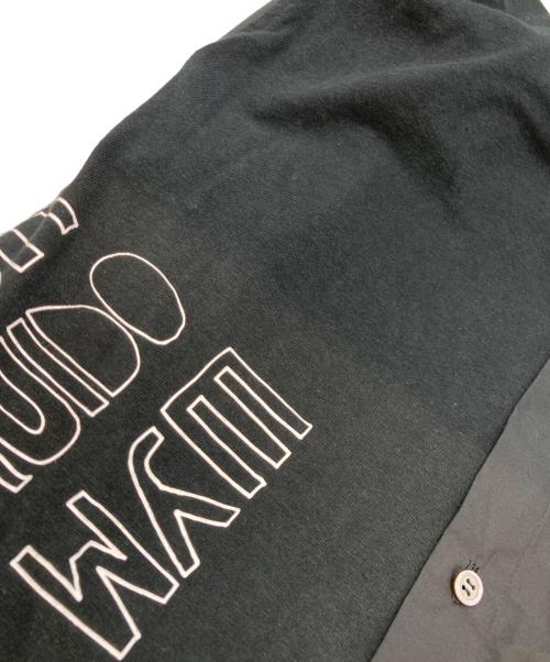 UNDERCOVER（アンダーカバー）UNDERCOVER (アンダーカバー) カットソーmix半袖シャツ ブラック サイズ:3の古着・服飾アイテム