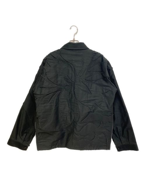 sacai（サカイ）sacai (サカイ) 24SS Moleskin Embroidered Patch Jacket ブラック サイズ:1の古着・服飾アイテム