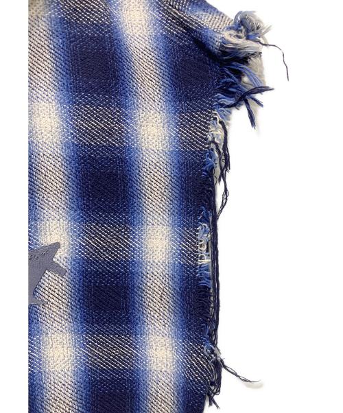 CVTVLIST（カタリスト）CVTVLIST (カタリスト) Flannel Nosleeve Shirt ブルー×ホワイト サイズ:１の古着・服飾アイテム