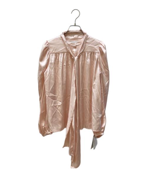 CELFORD（セルフォード）CELFORD (セルフォード) モノグラムサテンブラウス ピンク サイズ:38 未使用品の古着・服飾アイテム