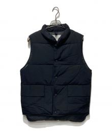 WOOLRICH×BEAMS F（ウールリッチ×ビームスエフ）の古着「別注コットンナイロン ダウンベスト」｜ブラック