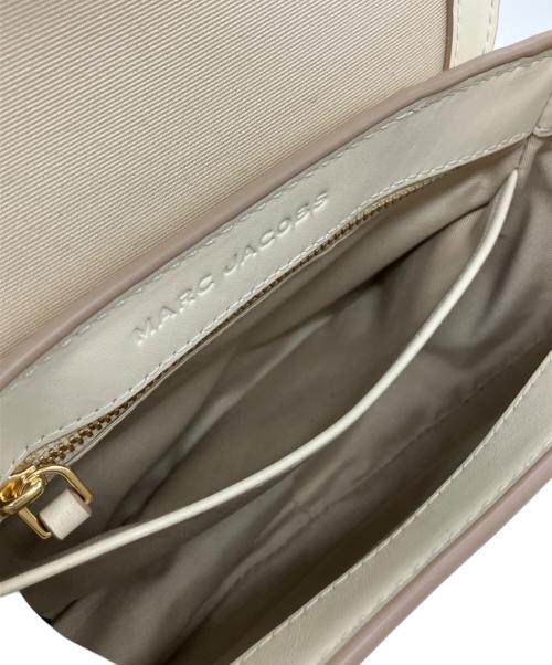 MARC JACOBS（マークジェイコブズ）MARC JACOBS (マークジェイコブズ) THE LEATHER COVERED J MARC SADDLE BAG SMALL アイボリーの古着・服飾アイテム