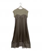 sacaiサカイ）の古着「Cotton Jersey Dress」｜オリーブ