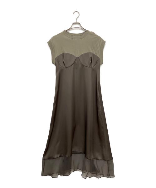 sacai（サカイ）sacai (サカイ) Cotton Jersey Dress オリーブ サイズ:2の古着・服飾アイテム
