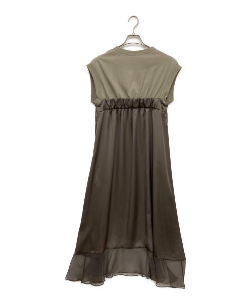 sacai（サカイ）sacai (サカイ) Cotton Jersey Dress オリーブ サイズ:2の古着・服飾アイテム