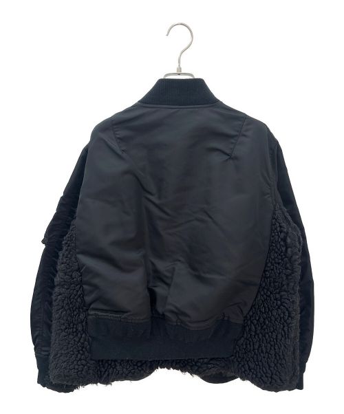 sacai（サカイ）sacai (サカイ) 21AW Nylon Twill Mix Blouson ブラック サイズ:2の古着・服飾アイテム