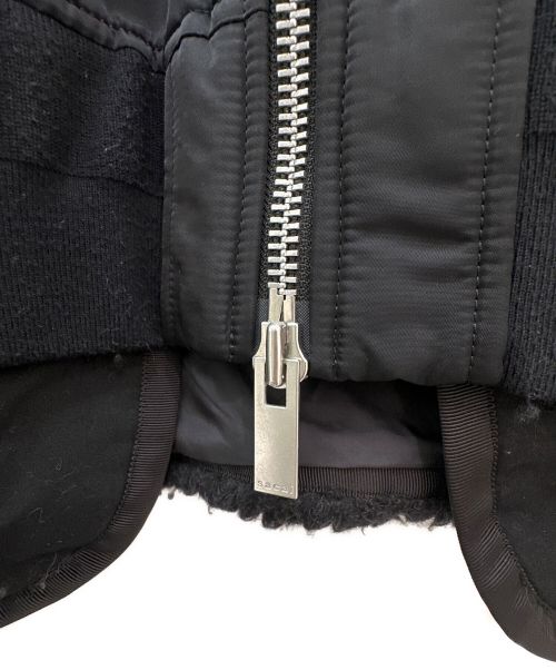sacai（サカイ）sacai (サカイ) 21AW Nylon Twill Mix Blouson ブラック サイズ:2の古着・服飾アイテム