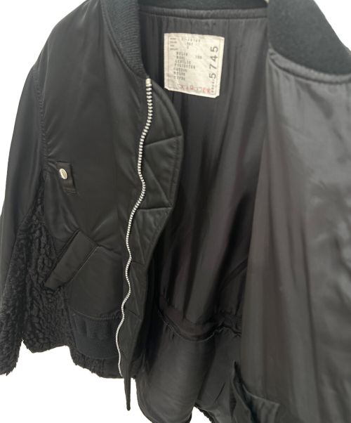 sacai（サカイ）sacai (サカイ) 21AW Nylon Twill Mix Blouson ブラック サイズ:2の古着・服飾アイテム