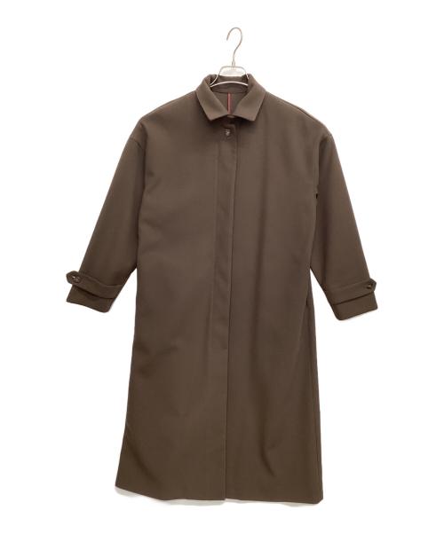 RIM.ARK（リムアーク）RIM.ARK (リムアーク) Stand collar Iline long JK ブラウン サイズ:36の古着・服飾アイテム