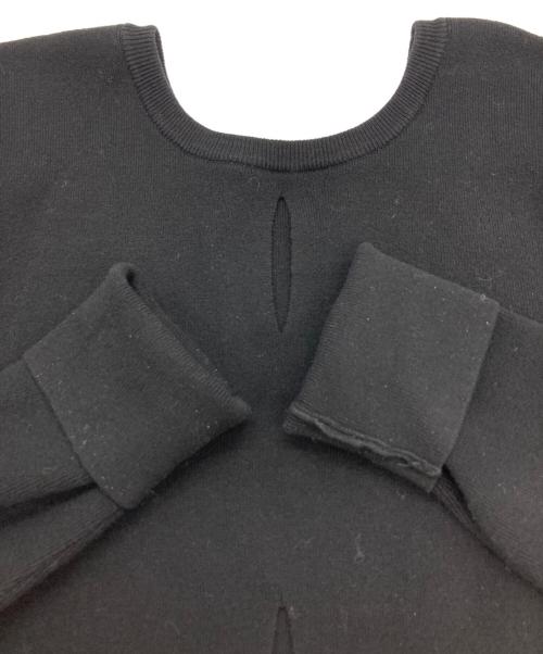 CLANE（クラネ）CLANE (クラネ) W FACE HOLE KNIT TOPS ブラック サイズ:2の古着・服飾アイテム