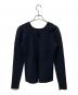 CLANE（クラネ）の古着「W FACE HOLE KNIT TOPS」｜ブラック