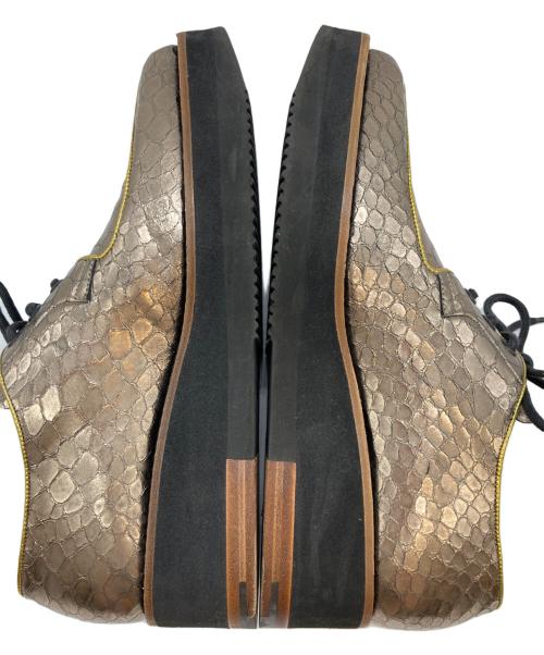 DRIES VAN NOTEN（ドリスヴァンノッテン）DRIES VAN NOTEN (ドリスヴァンノッテン) レースアップシューズ ゴールド サイズ:37の古着・服飾アイテム