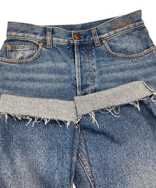 Chloe（クロエ）Chloe (クロエ) カットオフデニムパンツ FOGGY BLUE サイズ:68.5の古着・服飾アイテム
