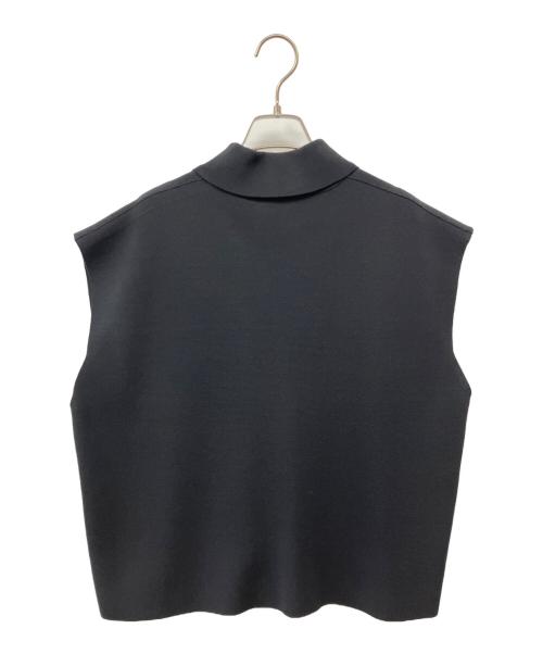 BLAMINK（ブラミンク）BLAMINK (ブラミンク) コットンミラノ14Gハーフジップニット ブラック サイズ:36　の古着・服飾アイテム