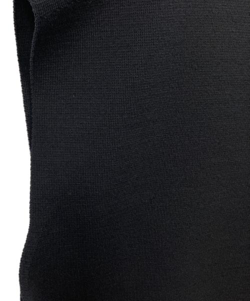 BLAMINK（ブラミンク）BLAMINK (ブラミンク) コットンミラノ14Gハーフジップニット ブラック サイズ:36　の古着・服飾アイテム