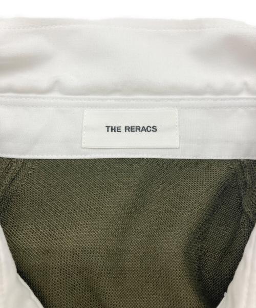 THE RERACS（ザ リラクス）THE RERACS (ザ リラクス) ラグランニットショートスリーブポロシャツ オリーブ サイズ:FREEの古着・服飾アイテム