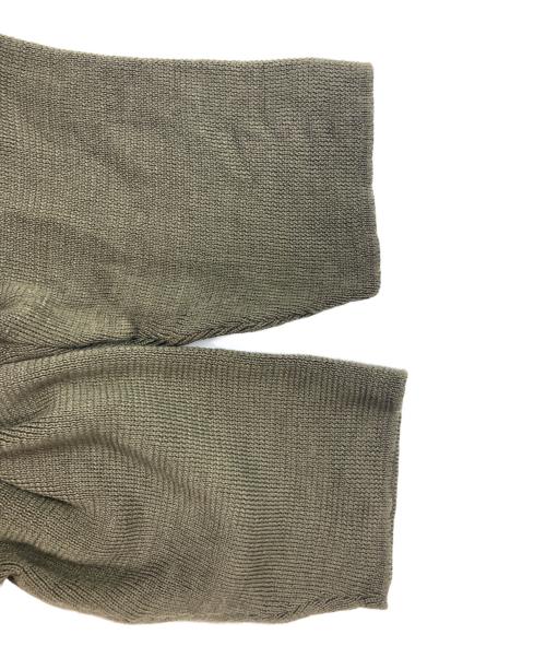 THE RERACS（ザ リラクス）THE RERACS (ザ リラクス) ラグランニットショートスリーブポロシャツ オリーブ サイズ:FREEの古着・服飾アイテム