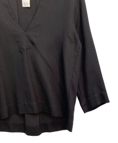 seya.（セヤ）seya. (セヤ) Vネックブラウス ブラック サイズ:1の古着・服飾アイテム