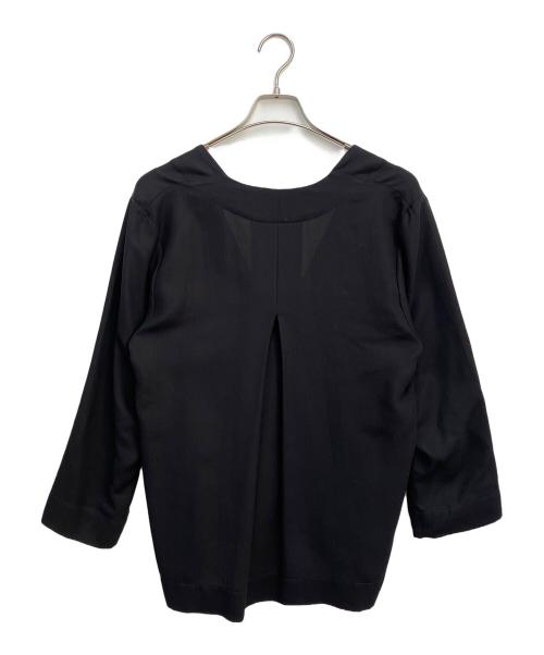 seya.（セヤ）seya. (セヤ) Vネックブラウス ブラック サイズ:1の古着・服飾アイテム