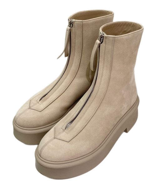 THE ROW（ザ ロウ）THE ROW (ザ ロウ) ZIPPED BOOT I ベージュ サイズ:37の古着・服飾アイテム