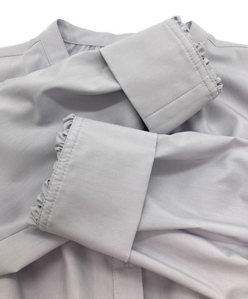 NOLLEY'S（ノーリーズ）NOLLEY'S (ノーリース) シャツワンピース ラベンダー サイズ:36 未使用品の古着・服飾アイテム