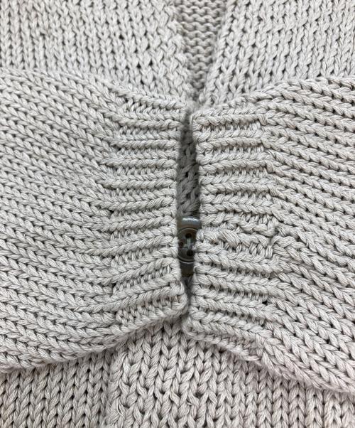 45R（フォーティファイブ・アール）45R (フォーティファイブ・アール) コットンニットジャケット ベージュ サイズ:2の古着・服飾アイテム