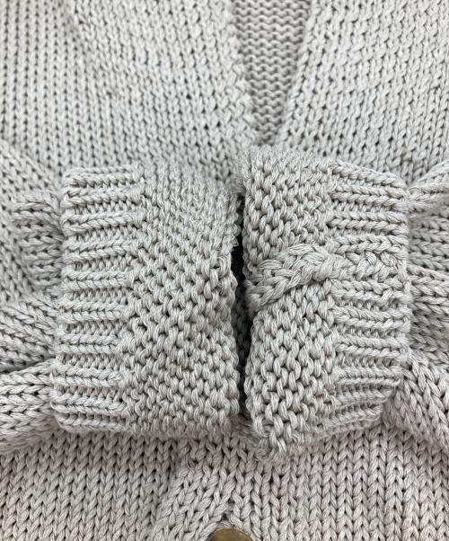 45R（フォーティファイブ・アール）45R (フォーティファイブ・アール) コットンニットジャケット ベージュ サイズ:2の古着・服飾アイテム