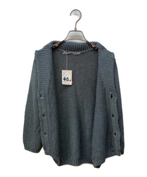45R（フォーティファイブ・アール）45R (フォーティファイブ・アール) コットンニットジャケット グレー サイズ:2の古着・服飾アイテム