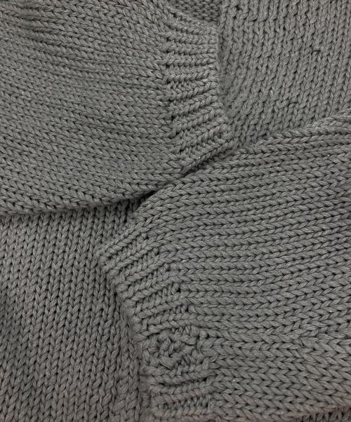 45R（フォーティファイブ・アール）45R (フォーティファイブ・アール) コットンニットジャケット グレー サイズ:2の古着・服飾アイテム