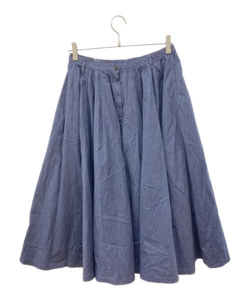 45R（フォーティファイブ・アール）45R (フォーティファイブ・アール) ギャザースカート ネイビー サイズ:3の古着・服飾アイテム