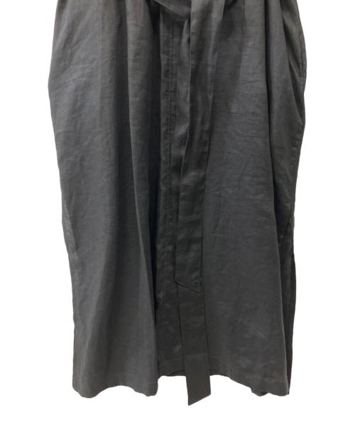 HYKE（ハイク）HYKE (ハイク) LINEN BALLOON SLEEVE MAXI DRESS ブラック サイズ:1の古着・服飾アイテム