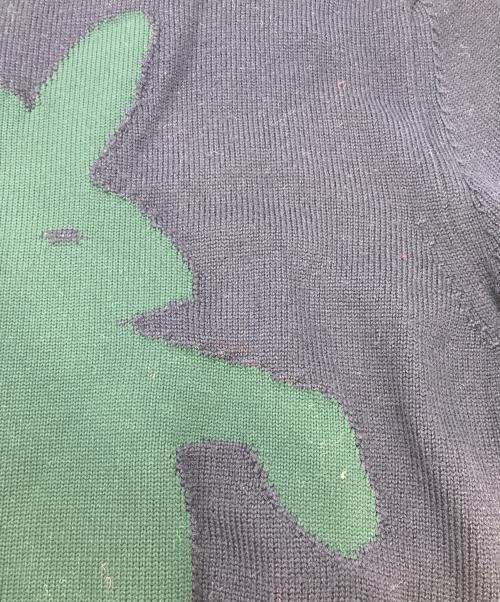 MARNI（マルニ）MARNI (マルニ) DANCE BUNNY ジャガードニット ネイビー サイズ:38の古着・服飾アイテム