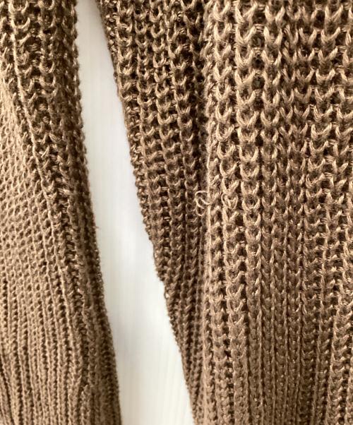 Zanone（ザノーネ）Zanone (ザノーネ) リネンカーディガン ブラウン サイズ:46の古着・服飾アイテム