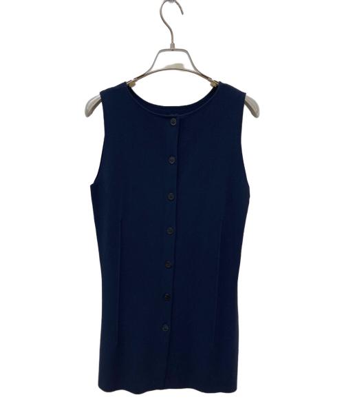 martinique（マルティニーク）martinique (マルティニーク) サマーレーヨンニット ネイビー サイズ:FREEの古着・服飾アイテム