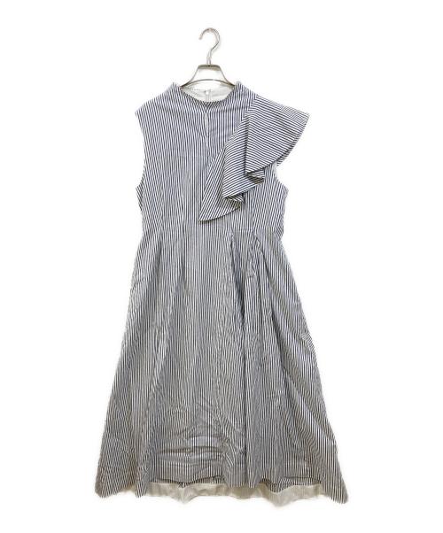 Maglie le cassetto（マーリエ ル カセット）Maglie le cassetto (マーリエ ル カセット) アシメモードワンピース ネイビー サイズ:SIZE 15の古着・服飾アイテム