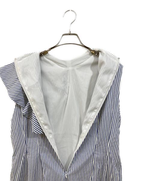 Maglie le cassetto（マーリエ ル カセット）Maglie le cassetto (マーリエ ル カセット) アシメモードワンピース ネイビー サイズ:SIZE 15の古着・服飾アイテム