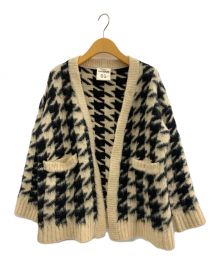 semi-couture（セミクチュール）の古着「ウールニットカーディガン」｜ベージュ