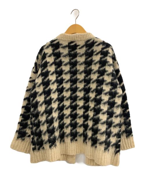 semi-couture（セミクチュール）SEMI-COUTURE (セミクチュール) ウールニットカーディガン ベージュ サイズ:Sの古着・服飾アイテム