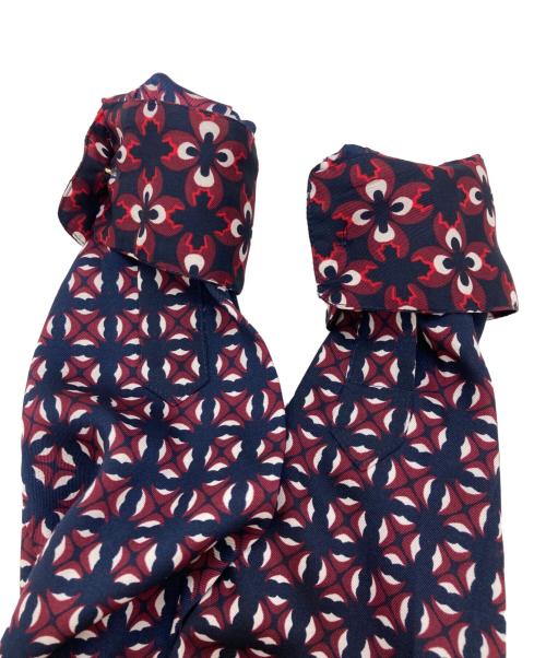 LAUREN RALPH LAUREN（ローレンラルフローレン）LAUREN RALPH LAUREN (ローレンラルフローレン) 総柄シャツ ネイビー サイズ:XSの古着・服飾アイテム