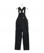 RRLダブルアールエル）の古着「オールUSED加工オーバーオール」｜ブラック