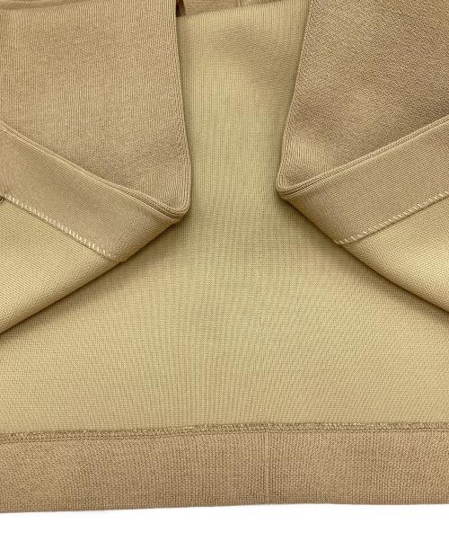 icB（アイシービー）icB (アイシービー) コットンアセテートスムース ロングニットアウター ベージュ サイズ:Sの古着・服飾アイテム