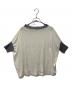 JIL SANDER (ジルサンダー) 切替Tシャツ ホワイト×グレー サイズ:M：4000円