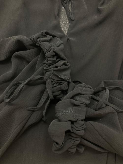 AP STUDIO（エーピーストゥディオ）AP STUDIO (エーピーストゥディオ) ヨーリューブラウス ブラック サイズ:FREE 未使用品の古着・服飾アイテム