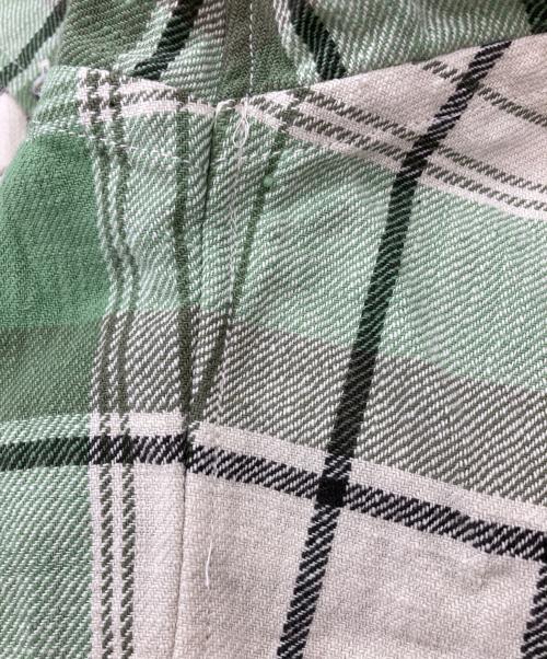 THE SHINZONE（ザ シンゾーン）THE SHINZONE (ザ シンゾーン) CHECK DADDY SHIRT グリーン サイズ:RSの古着・服飾アイテム