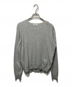 MADISON BLUEマディソンブルー）の古着「CREW NECK L/S MB LOGO」｜グレー