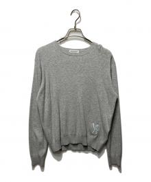MADISON BLUE（マディソンブルー）の古着「CREW NECK L/S MB LOGO」｜グレー