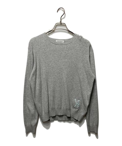MADISON BLUE（マディソンブルー）MADISON BLUE (マディソンブルー) CREW NECK L/S MB LOGO グレー サイズ:Ｓの古着・服飾アイテム